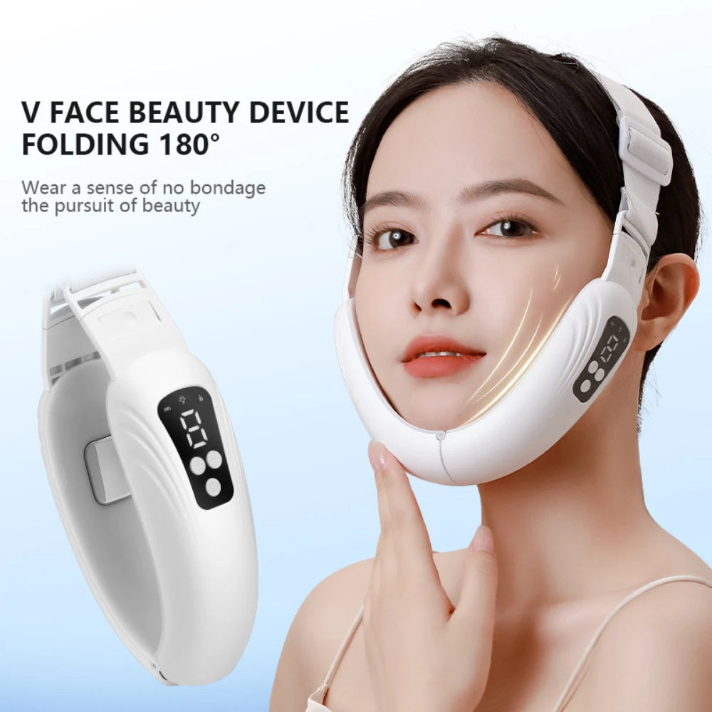 Skin Care EMS Electric Facial Massager Face Slimming Machine V Line Shaper Chin Cheek Lifting Firming Equipment Beauty Tools