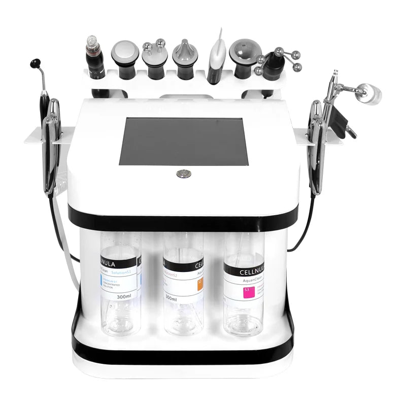 11 in 1 Facial Machine H2O2 Aqua Peeling Lift Skin Bubble Moisturizer Oxygen Machine