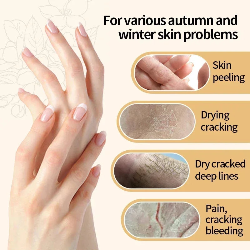 Collagen Anti-Wrinkle Hand Cream Anti-Drying Cracked Whitening Moisturizer Fade Fine Line Soft Smooth Repair Hand Foot Skin Care